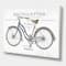 Designart - Paris France Bicycles - Vintage Transportation Premium Canvas Wall Art
